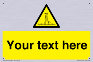 Custom warning artificial waterfall